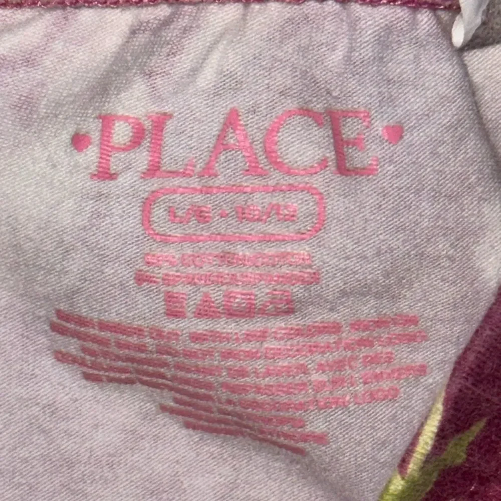 The Children's Place size large Floral capri Leggings - Pink and Green